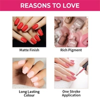 Nykaa Matte Nail Enamel Polish - Strawberry Shortcake 139