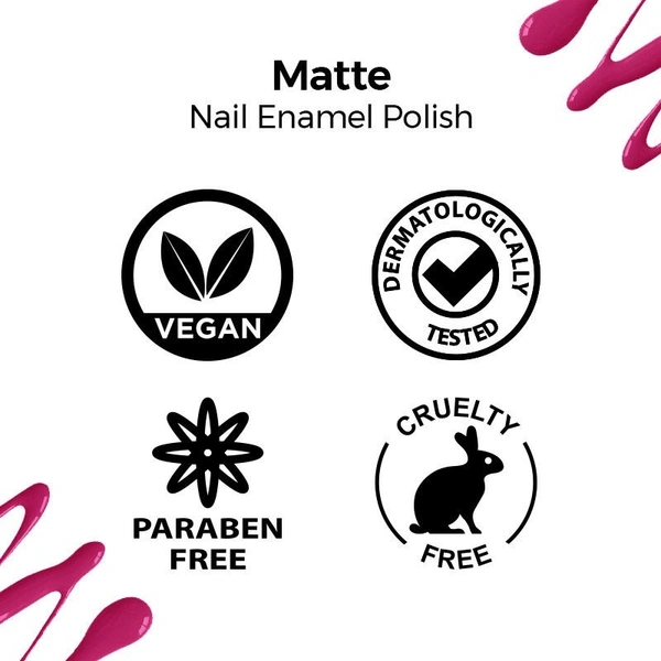 Nykaa Matte Nail Enamel Polish - Strawberry Shortcake 139