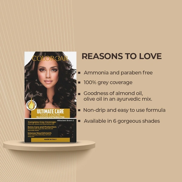 COLORBAR BLACKEST BROWN , ULTIMATE CARE BLACKEST BROWN-HAIR COLOR ()
