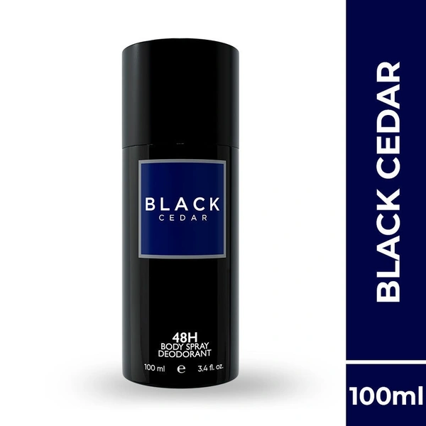 COLORBAR BLACK - CEDAR DEO FOR MEN Deodorant Spray  -  For Men & Women (100 ml)