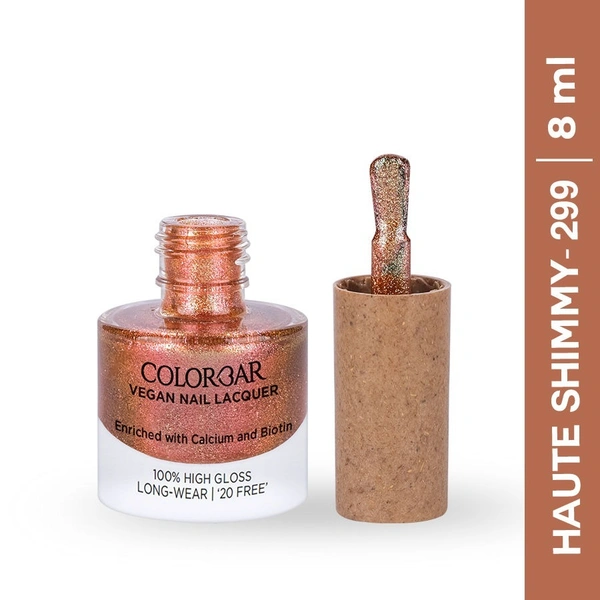 Colorbar Vegan Nail Lacquer - Haute Shimmy