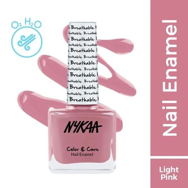 NYKAA Nykaa Breathable Nail Enamel - Bubble Bath - 312