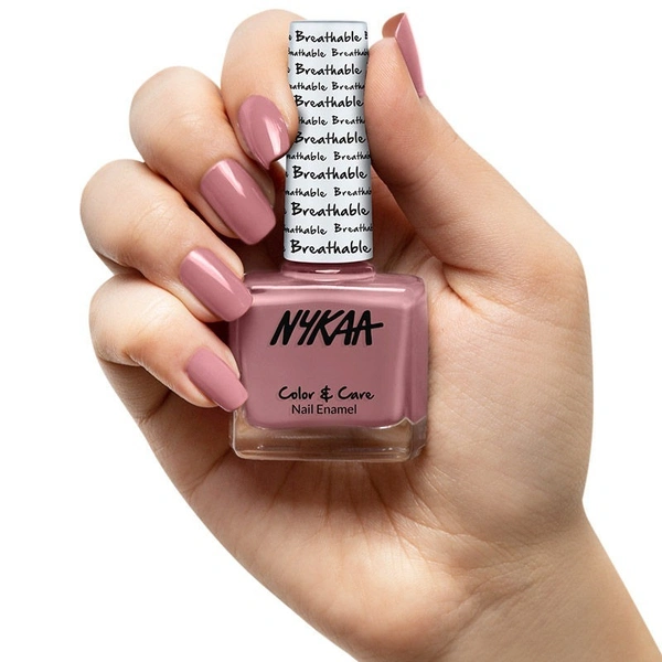 NYKAA Nykaa Breathable Nail Enamel - Bubble Bath - 312