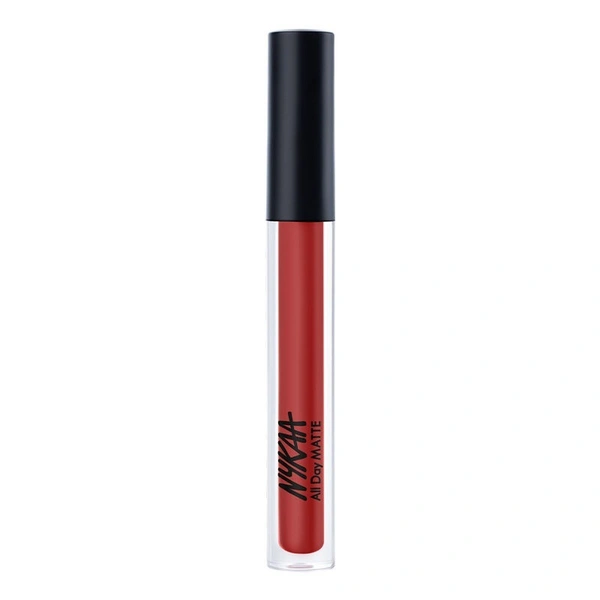 NYKAA Nykaa All Day Matte Waterproof, Transfer Proof, 12H Liquid Lipstick - Cool Cop