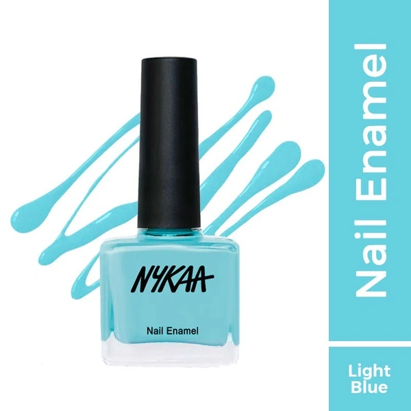 Nykaa Nail Enamel Polish - Blue Lime Slush 66