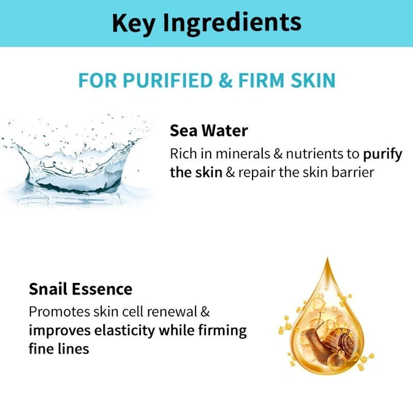 NYKAA Nykaa Skin Secrets Sea Water & Snail Essence Sleeping Mask