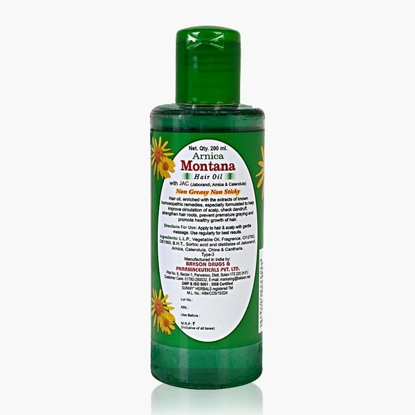 SUNNY Arnica Montana Hair Oil (With Jaborandi) Hair Oil (200 ml)