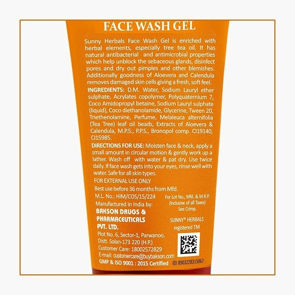 SUNNY  with Tea Tree Oil Face Wash