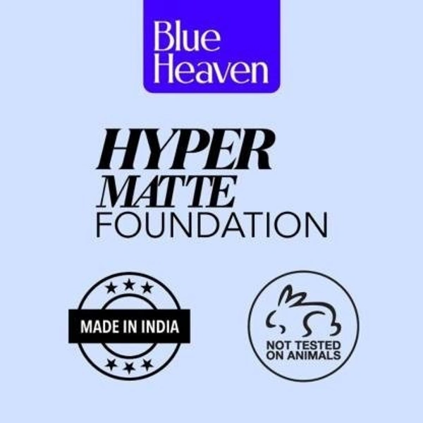 BLUE HEAVEN Hyper Matte Foundation (Honey 501) Foundation (Honey, 30 ml)