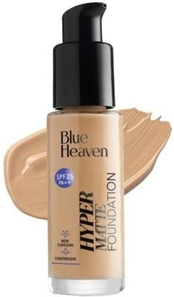BLUE HEAVEN Hyper Matte Foundation (Honey 501) Foundation (Honey, 30 ml)