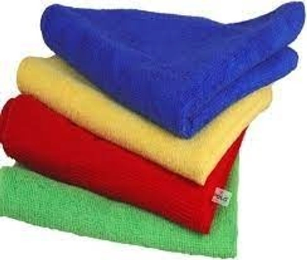 Stnemrag PMC Wet and Dry Microfiber, Steel, Glass, Aluminium Cleaning Cloth (4 Units)
