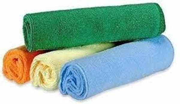 Stnemrag PMC Wet and Dry Microfiber, Steel, Glass, Aluminium Cleaning Cloth (4 Units)