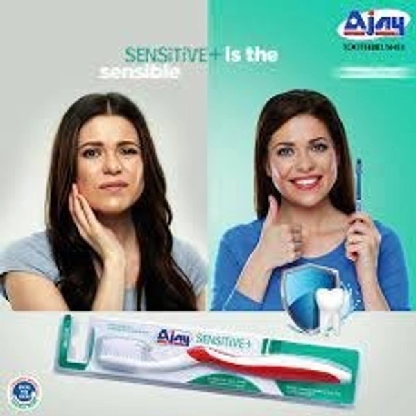 Ajay Sensitive+ Ultra Soft Toothbrush (10 Toothbrushes)