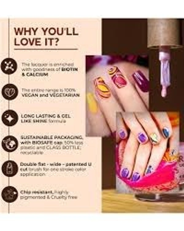 COLORBAR VEGAN NAIL LACQUER (Possed-034)+ remover (2 Items in the set)