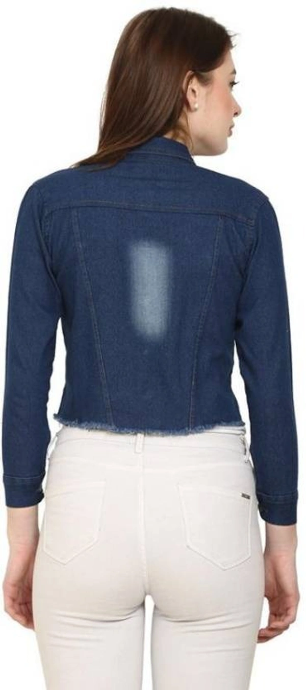 Wardah Full Sleeve Washed Women Denim Jacket ()