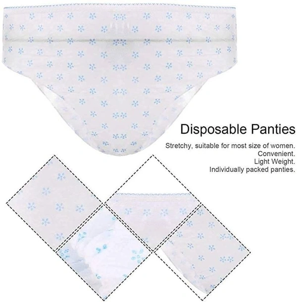 Stnemrag Women Disposable Multicolor Panty () - White, 1