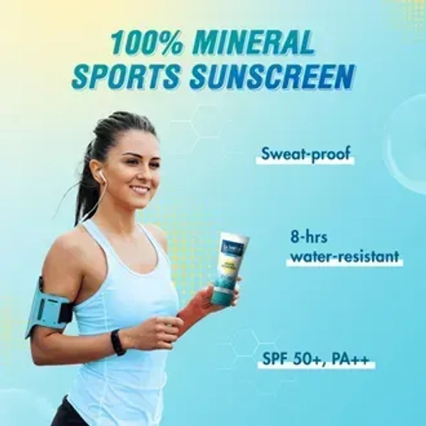 La Shield  Sports SPF 50+ PA+++ Mineral Sunscreen Gel - 80g