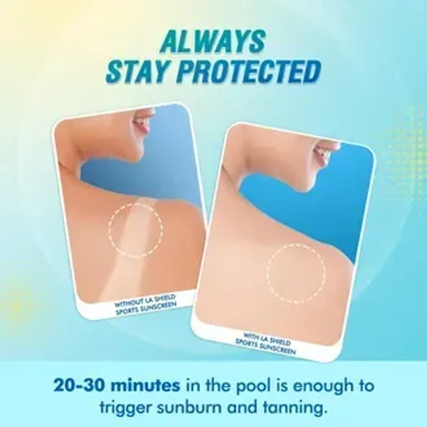 La Shield  Sports SPF 50+ PA+++ Mineral Sunscreen Gel - 80g
