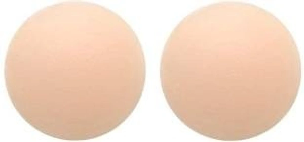 Stnemrag Women Silicon Nipple Cover Silicone Cup Bra Pads (Beige Pack of 1)