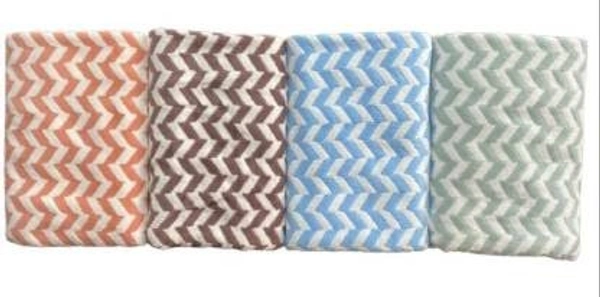 Stnemrag Microfiber 280 GSM Bath, Beach, Hair, Hand Towel (Pack of 2)