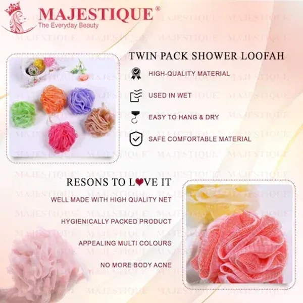 Stnemrag Loofah (Pack of 2, Multicolor)