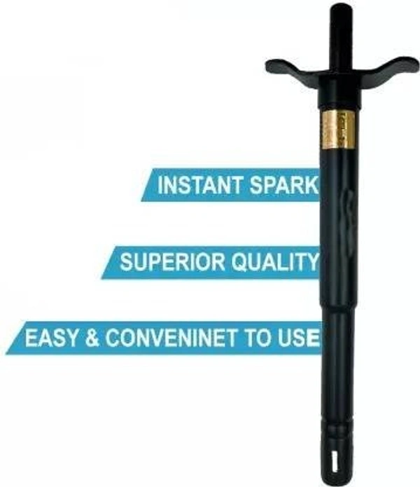 Stnemrag Everstar kitchen Gas Lighter Regular Steel Gas Lighter (Black, Pack of 1)