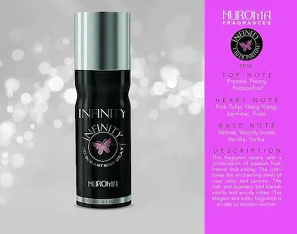 NUROMA Infinity Pour Femme Deodorant Spray  -  For Women (200 ml)