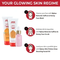 NYKAA Nykaa Naturals Saffron & Honey Face Scrub for Glowing Skin - 100g