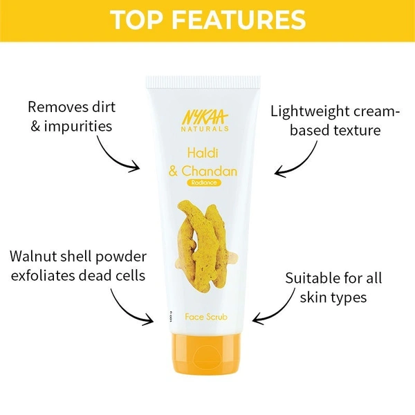 NYKAA Nykaa Naturals Haldi & Chandan Face Scrub for Radiant Skin