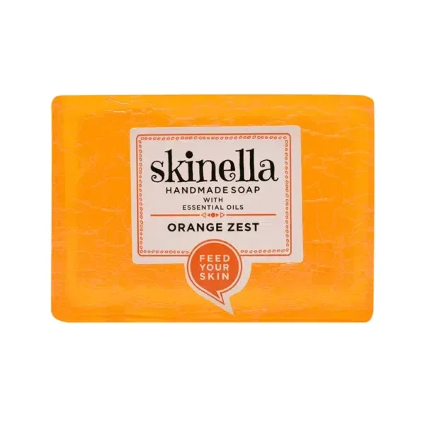 SKINELLA Natural Handmade Soap with Essential Oils (Orange Zest) (3 x 33.33 g)
