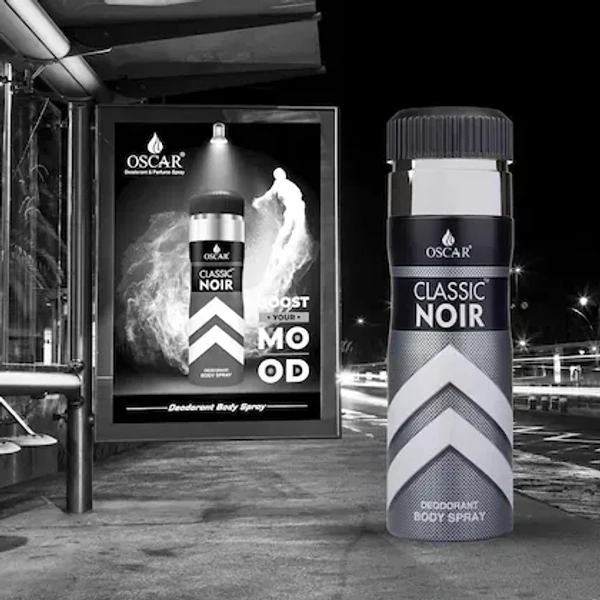 OSCAR Classic Noir Deo 200 ml Deodorant Spray  -  For Men & Women (200 ml)