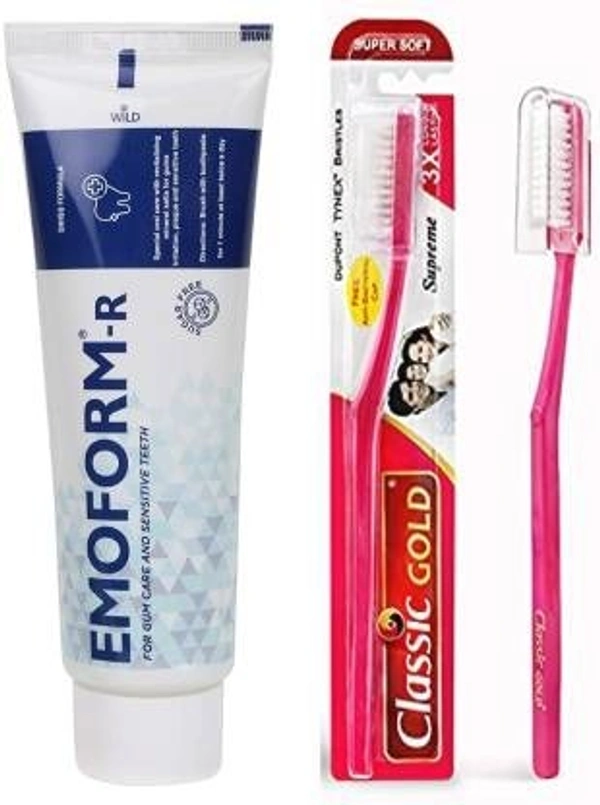 EMOFORM Emoform R Toothpaste 150 G + Super Soft Toothbrush (2 Items in the set) - 1