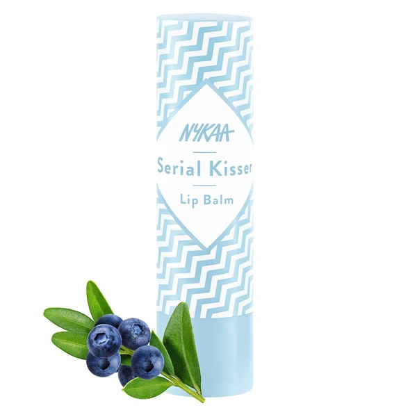 Nykaa Serial Kisser Moisturising Lip Balm With Shea Butter & Vitamin E - Blueberry
