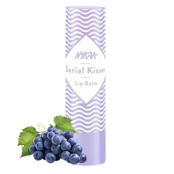 NYKAA Nykaa Serial Kisser Moisturising Lip Balm With Shea Butter & Vitamin E - Grape