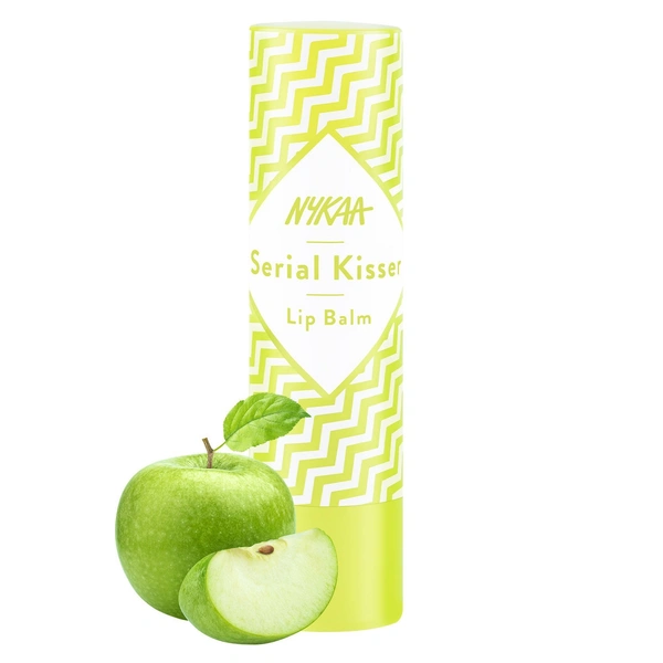 NYKAA Nykaa Serial Kisser Moisturising Lip Balm With Shea Butter & Vitamin E - Green Apple