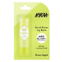 NYKAA Nykaa Serial Kisser Moisturising Lip Balm With Shea Butter & Vitamin E - Green Apple