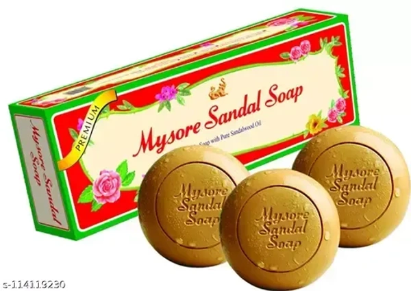 MYSORE SANDAL Sandal Soap (3 x 150 g)