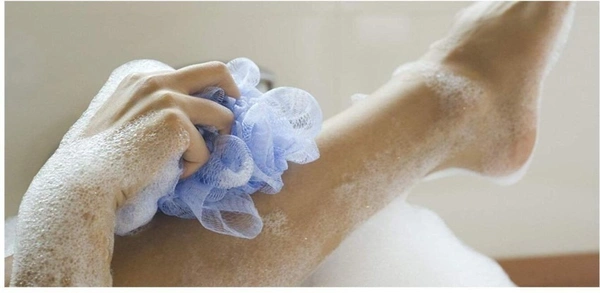 Mysore Sandal Soap Set with Long Loofah Brush (4 Items in the set)