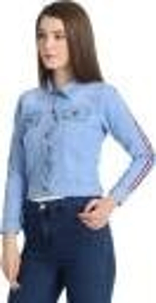 Stnemrag Full Sleeve Washed Women Denim Jacket ()