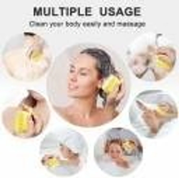 Stnemrag Silica Gel Bath Brush (2Pc) () - 1