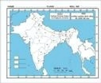 Stnemrag 19 cm Physical + Political map (25 +25 Maps Combo) Non-Reusable Sticker (Pack of 50)