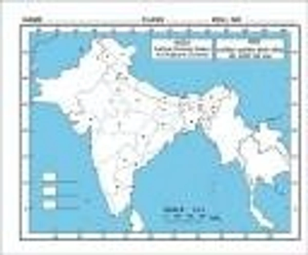 Stnemrag 19 cm Physical + Political map (25 +25 Maps Combo) Non-Reusable Sticker (Pack of 50)