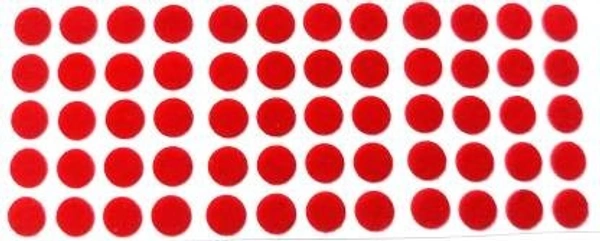 Suhag Supreme Kumkum Round Bindi Box with 15 Flaps Size 5 diameter 6mm Red forehead Red Bindis Women Red Bindis (Bengali Bindi ,Marathi , mulgi) - 1