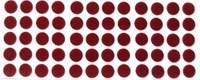 Suhag Supreme Kumkum Round Bindi Box with 15 Flaps Size 5 diameter 10mm forehead Maroon Bindis Women Maroon Bindis (Bengali Bindi ,Marathi , mulgi) - Maroon