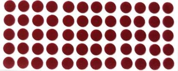 Suhag Supreme Kumkum Round Bindi Box with 15 Flaps Size 5 diameter 10mm forehead Maroon Bindis Women Maroon Bindis (Bengali Bindi ,Marathi , mulgi) - Maroon