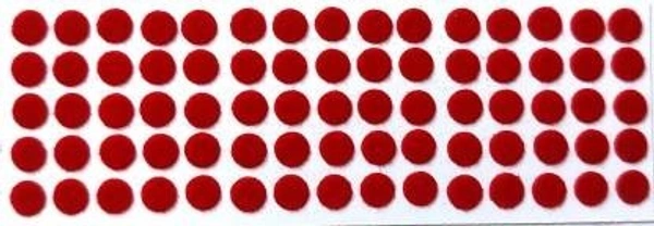 Suhag Supreme Kumkum Round Bindi Box with 15 Flaps Size 8 diameter 6mm Red forehead Red Bindis Women Red Bindis (Bengali Bindi ,Marathi , mulgi)