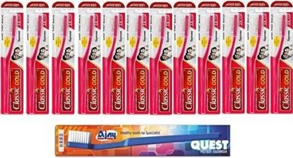 AJAY TB101 Toothbrush (1Pc) + Classic Soft Tooth Brush (12 PC)  (13 Items in the set)