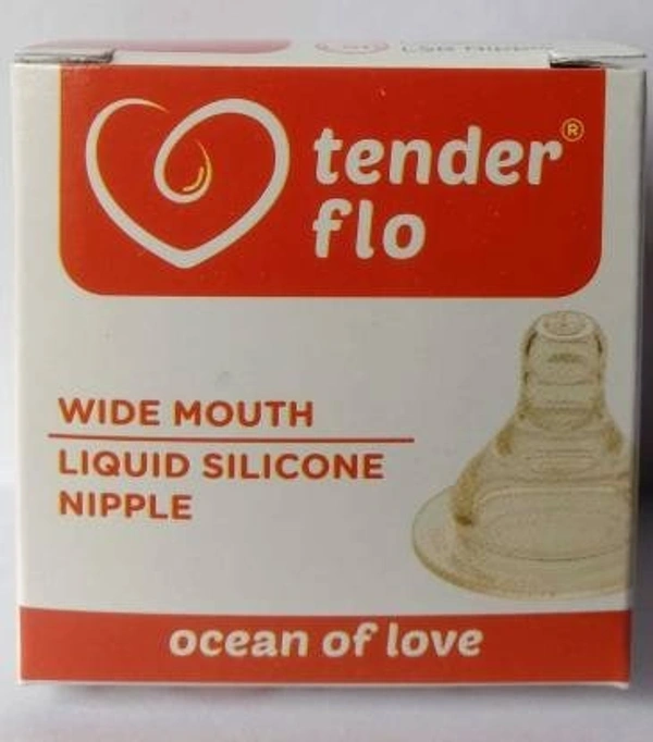 BONNE TENDER FLO WIDE MOUTH LIQUID SILICON New Born Flow Nipple (Pack of 10 Nipples)