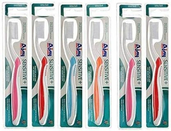 Ajay TOOTH BRUSH Ultra Soft Toothbrush (6 Toothbrushes) - 
