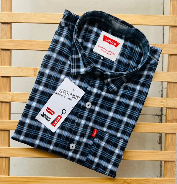 Levis Full Sleeves Shirts  - Black, M